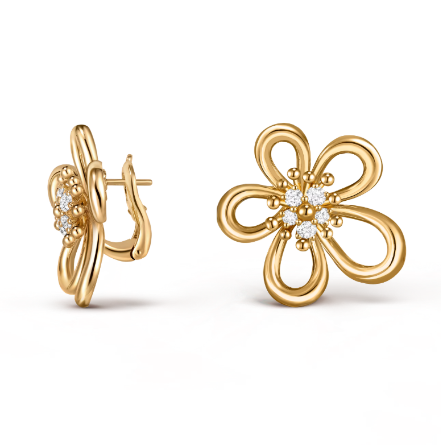 플라워 레이스 이어링 